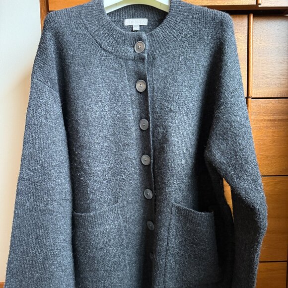 J CREW RELAXED MILANO STITCH CARDIGAN - Picture 1 of 8